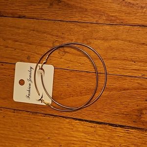 Brand New Fashion Jewelry Fake Gold Hoop Earrings